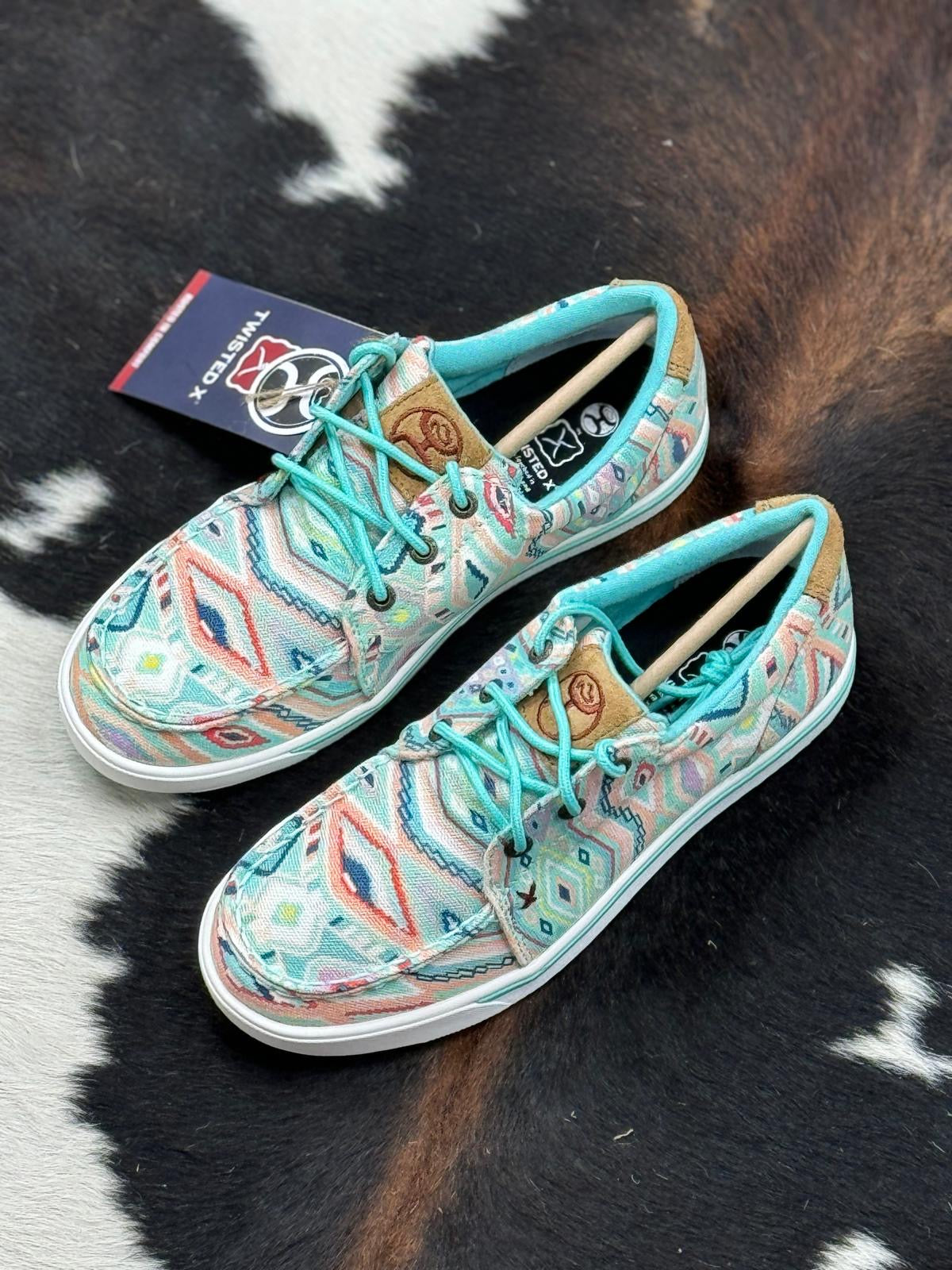 ZAPATOS WOMENS HOOEY LOPERS C TOW TWISTED X LIGHT BLUE MULTI