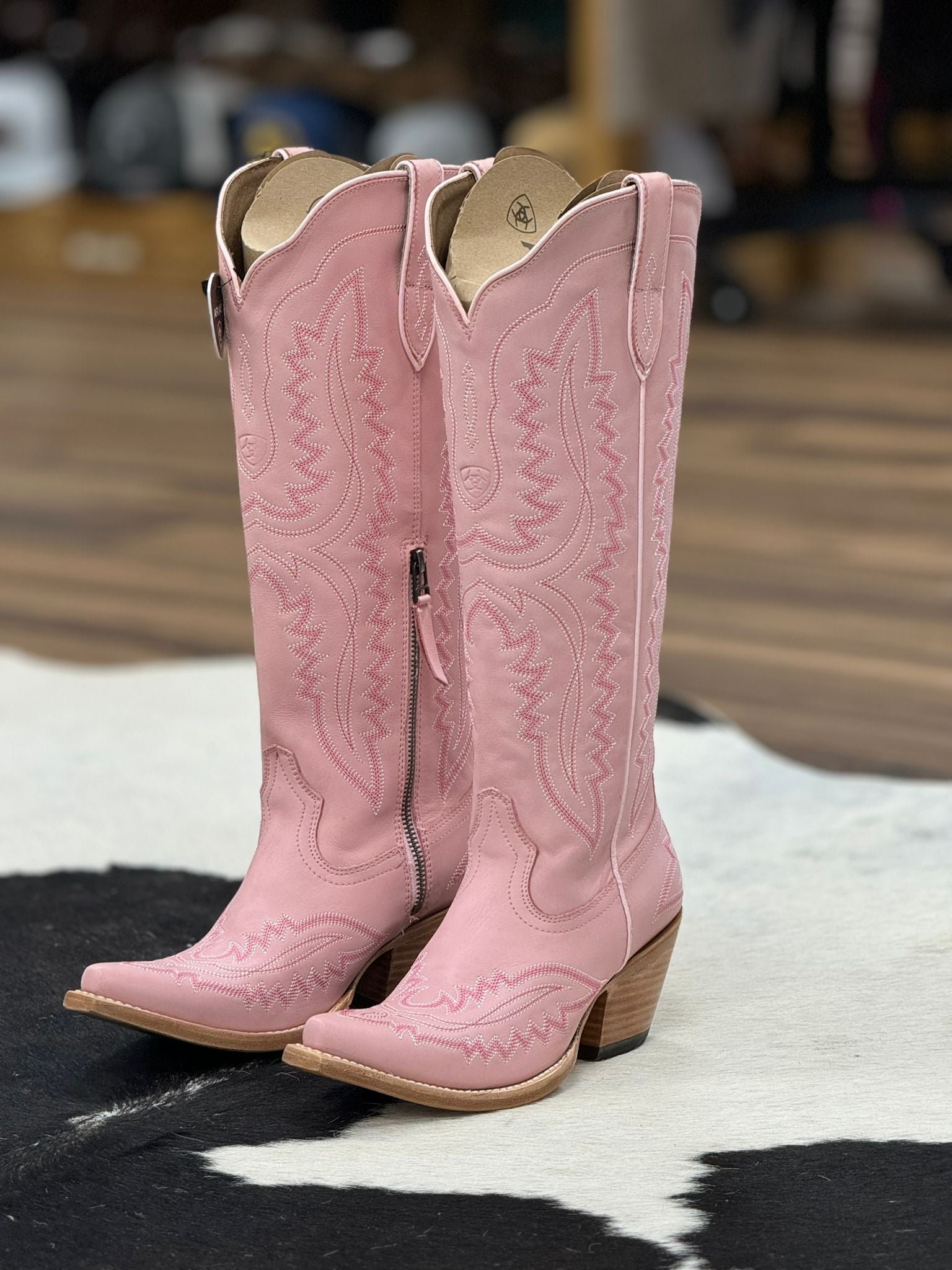 WOMENS ARIAT CASANOVA POWDER PINK TALL BOOT