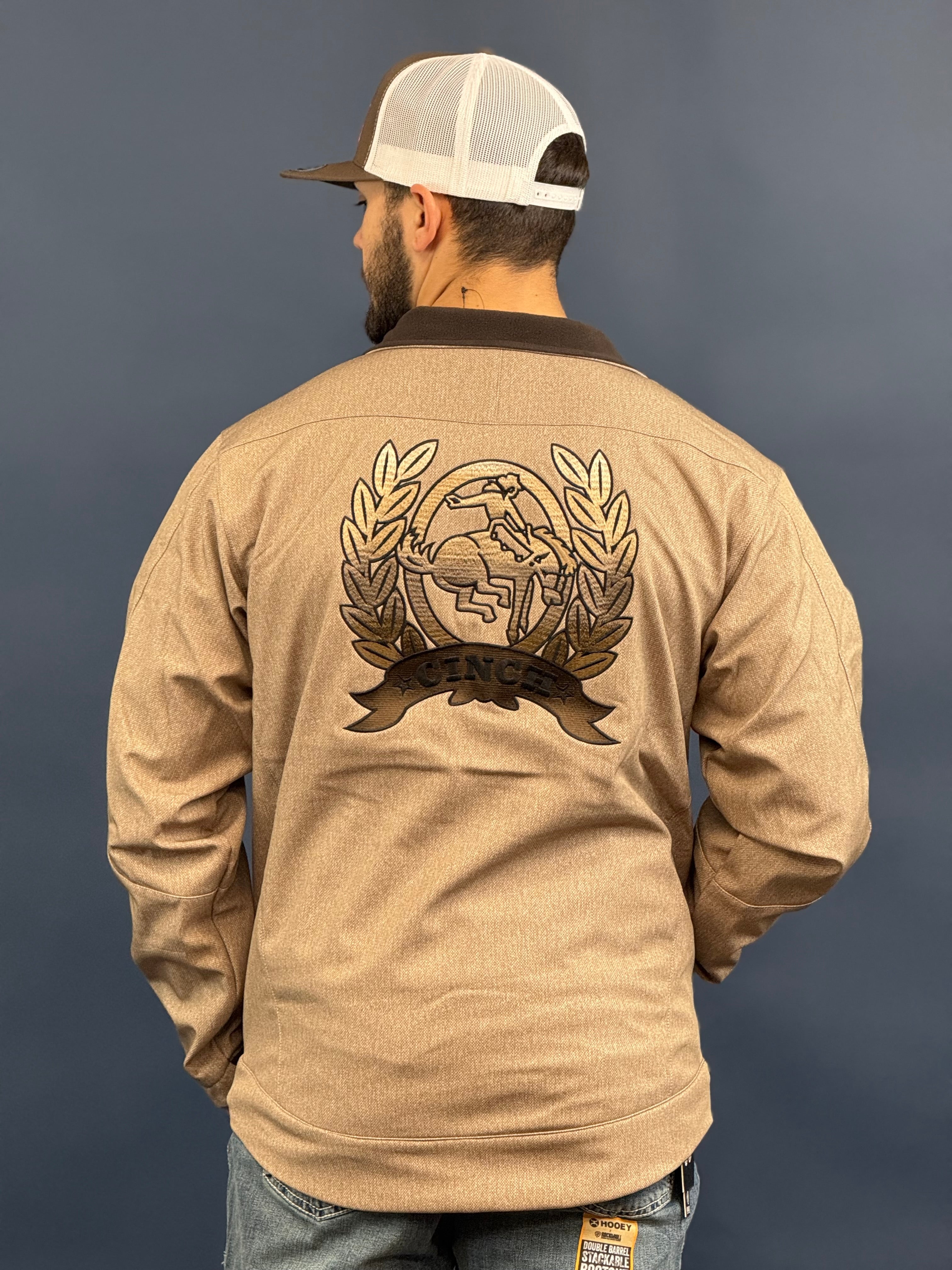 CINCH MENS BONDED JACKET- TAN 7010