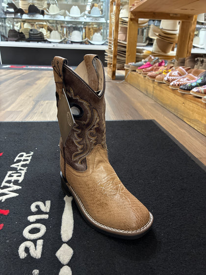 OLD WEST TAN, BROWN WITH YELLOW/WHITE/BLACK STITCHING VB9197
