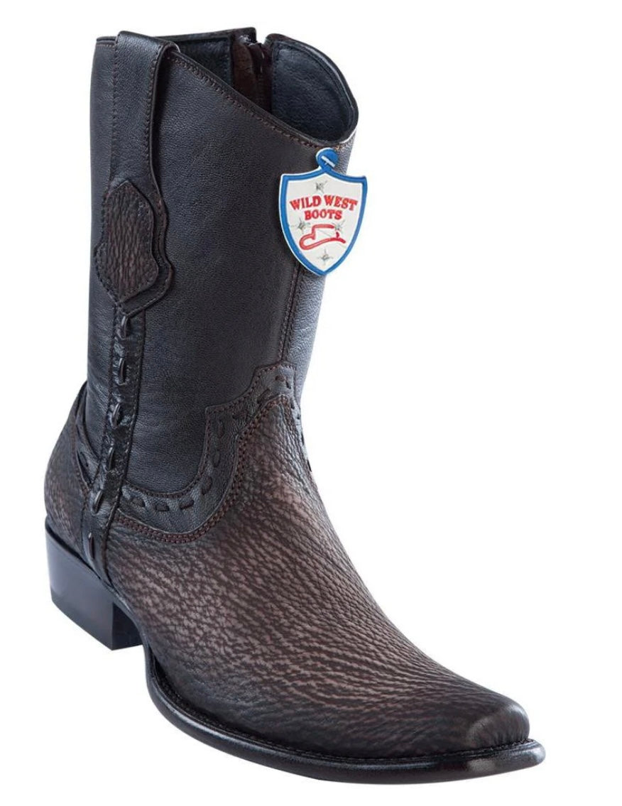 WILD WEST DUBAI  BOOT-SHORT SHARK RUSTIC FADED BROWN 279B0916