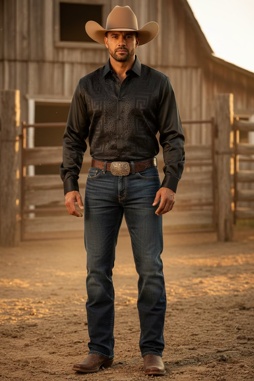 CAMISA LARGA DE HOMBRE CHUXX NEGRA-CHLS2121 BLIN