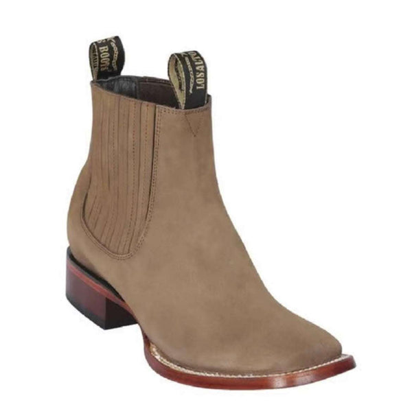 LOS ALTOS MEN SHORT BOOT NOBUCK TAUPE SQ. TOE 82BM6361