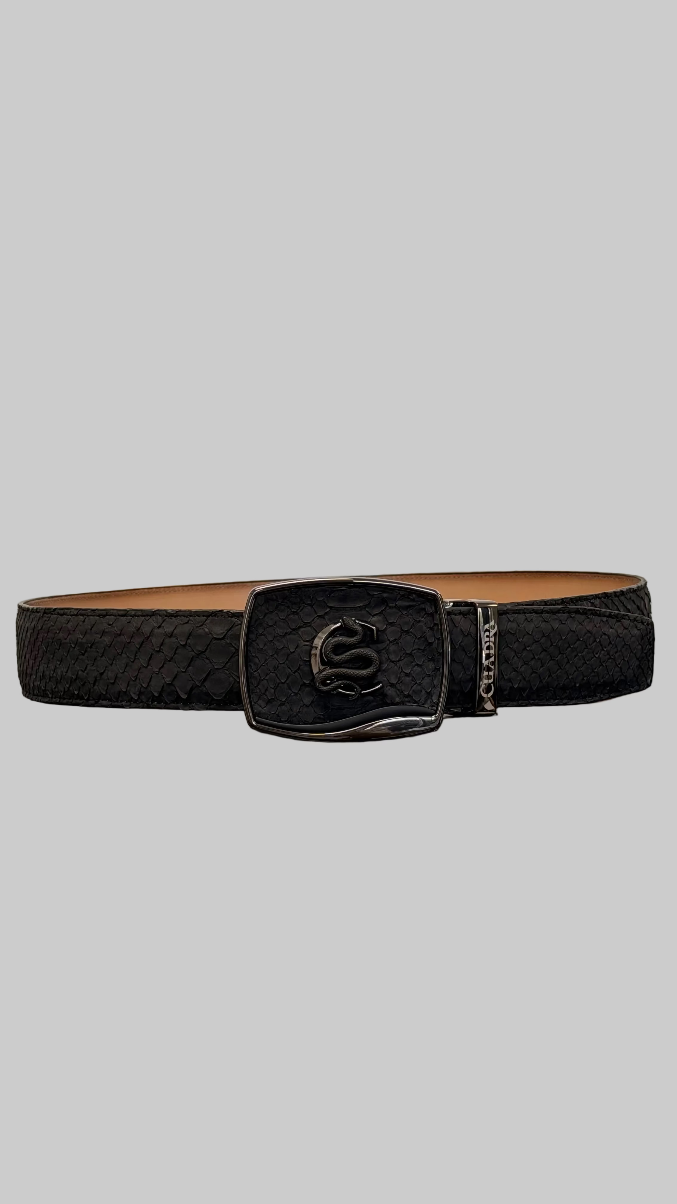 CUADRA BELT PYTHON NUBUCK NEGRO BC483