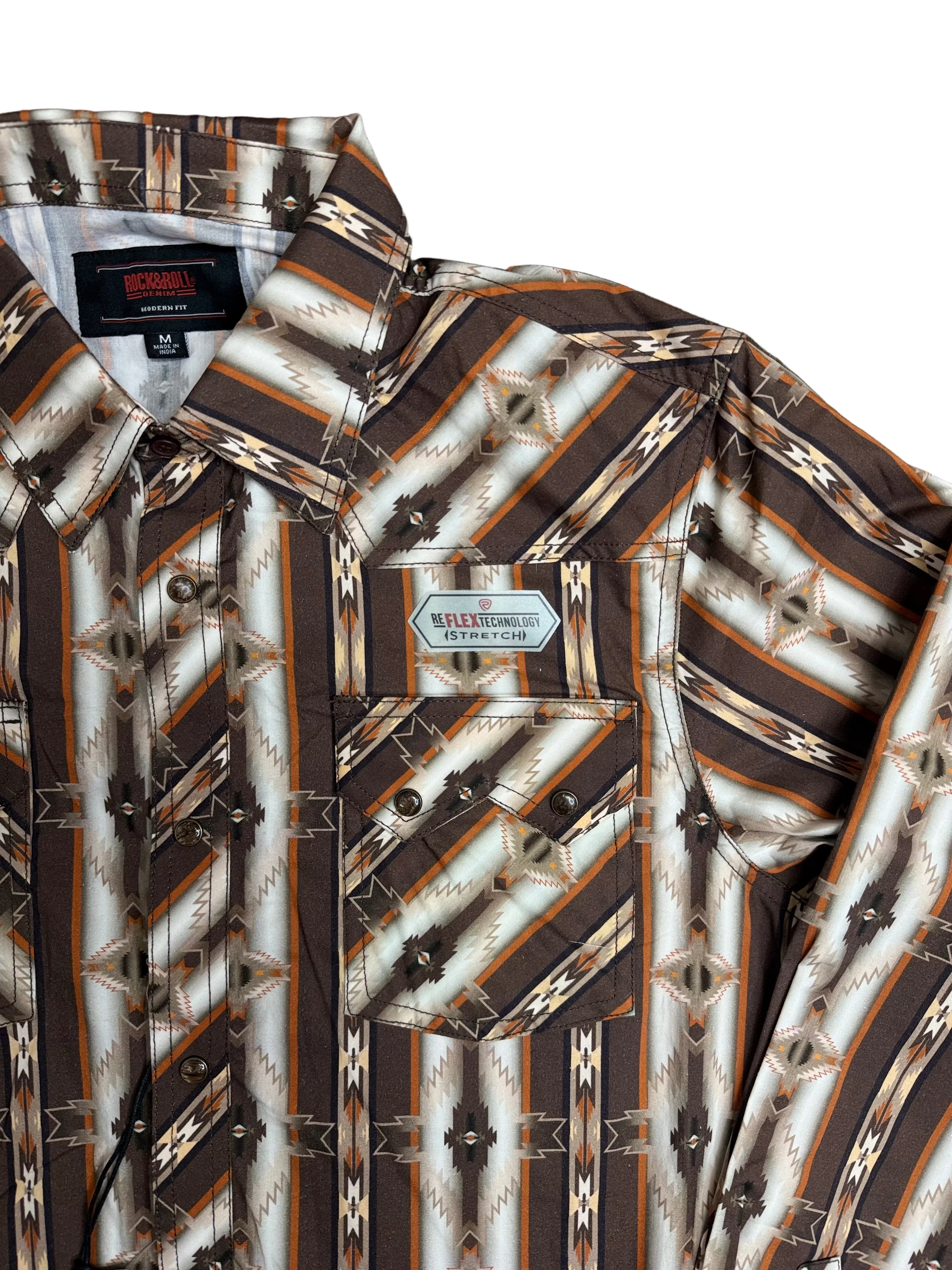 ROCK&ROLL DARK BROWN RR AZTEC PRINT - BMN2S07635