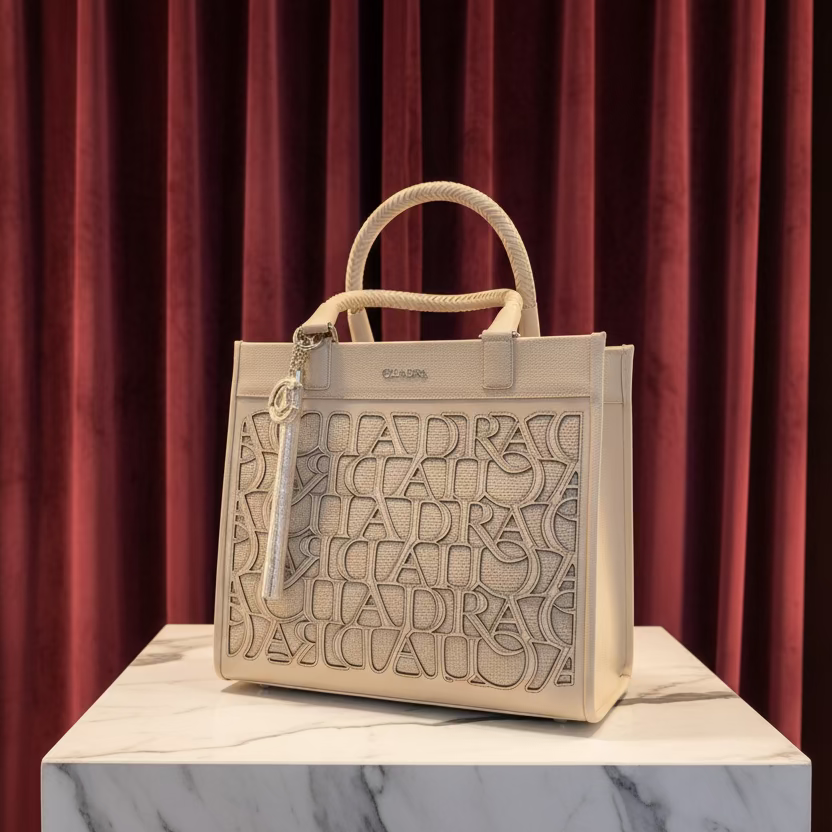 CUADRA Bolsa Cowhide Laser Latte- DU762