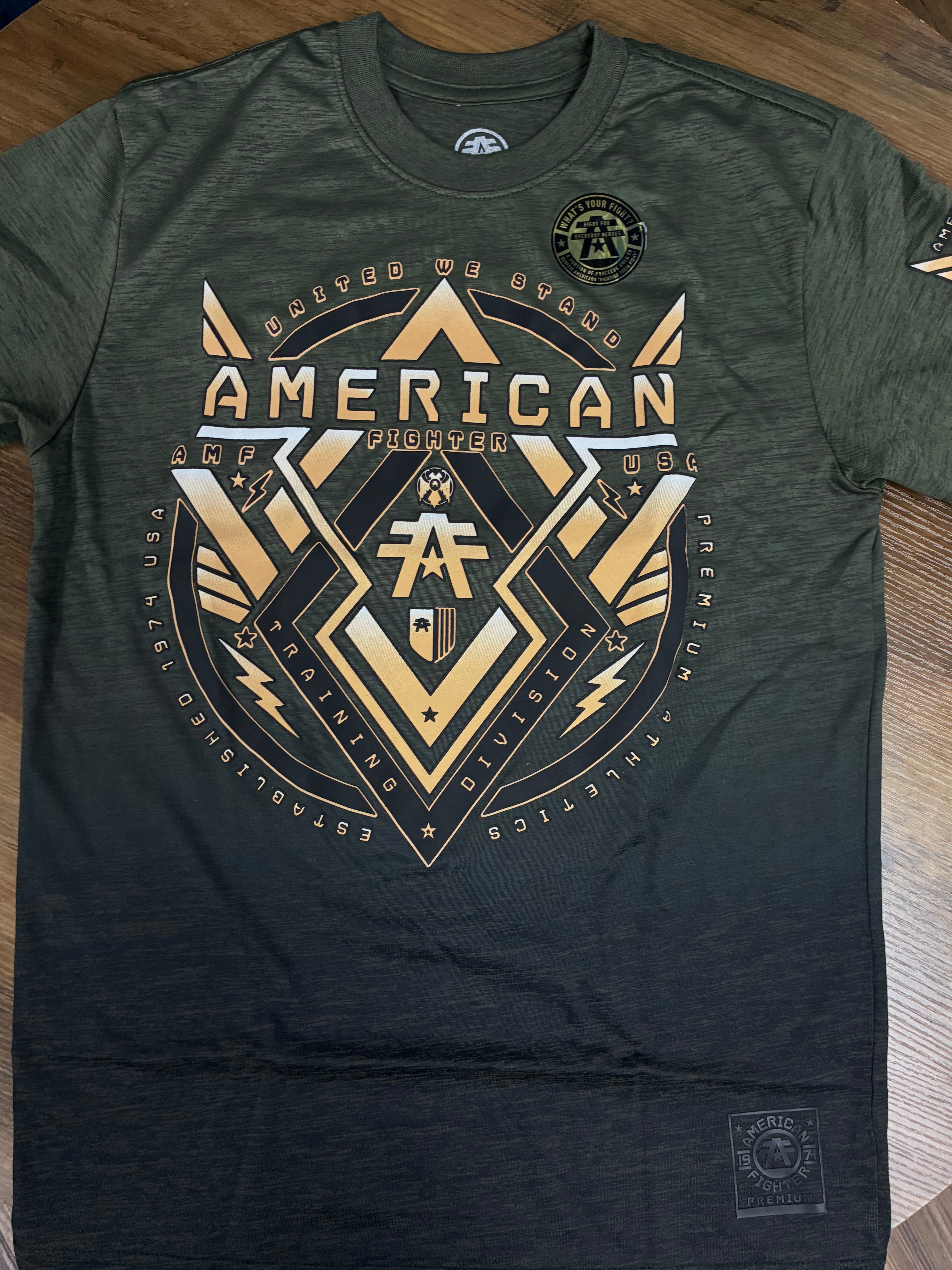 AMERICAN FIGHTER MEN            T-SHIRT UPLAND GREEN FM15986