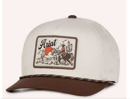 ARIAT CAP BEIGE/BROWN RIDER A300095892