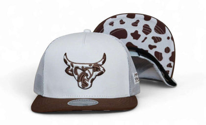 LOST CALF COWHIDE WHITE & BROWN