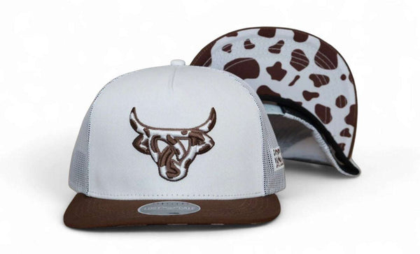 LOST CALF COWHIDE WHITE & BROWN
