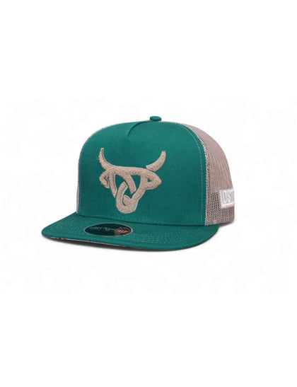 LOST CALF CAP BULL LOGO EVERGREEN