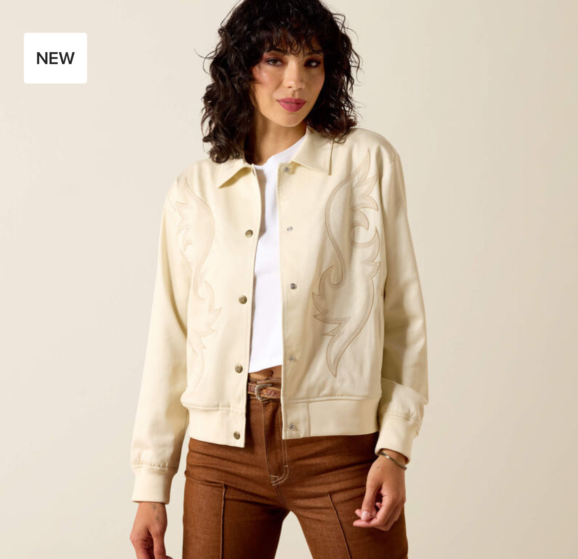 ARIAT LADIES VAQUERO BOMBER JACKET -SUMMER SAND-10071137