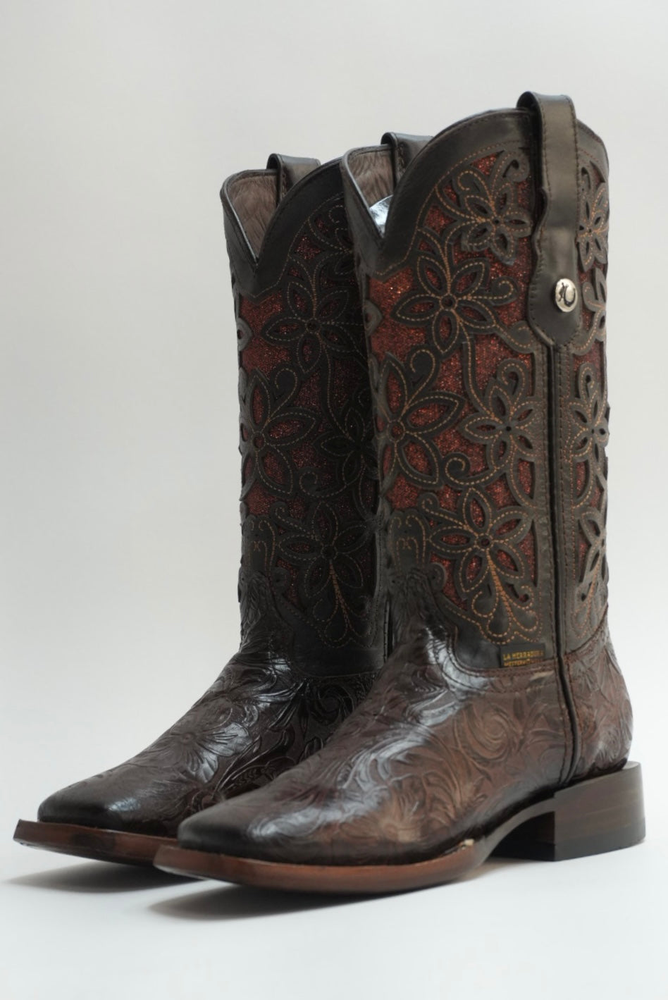 LA HERRADURA WOMEN ALMA CAFE CINCELADO SQUARE TOE