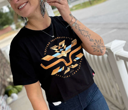 KIMES WOMEN BLACK ABIQUI T-SHIRT