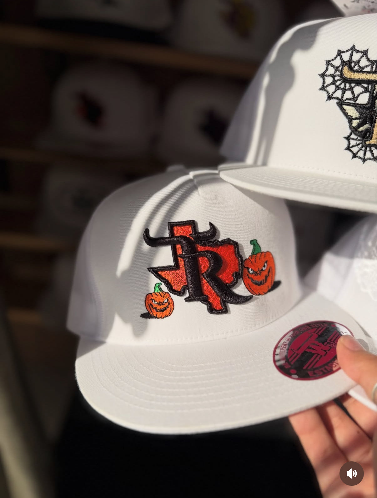 TEXAS RANCH PUMPKIN WHITE CAP