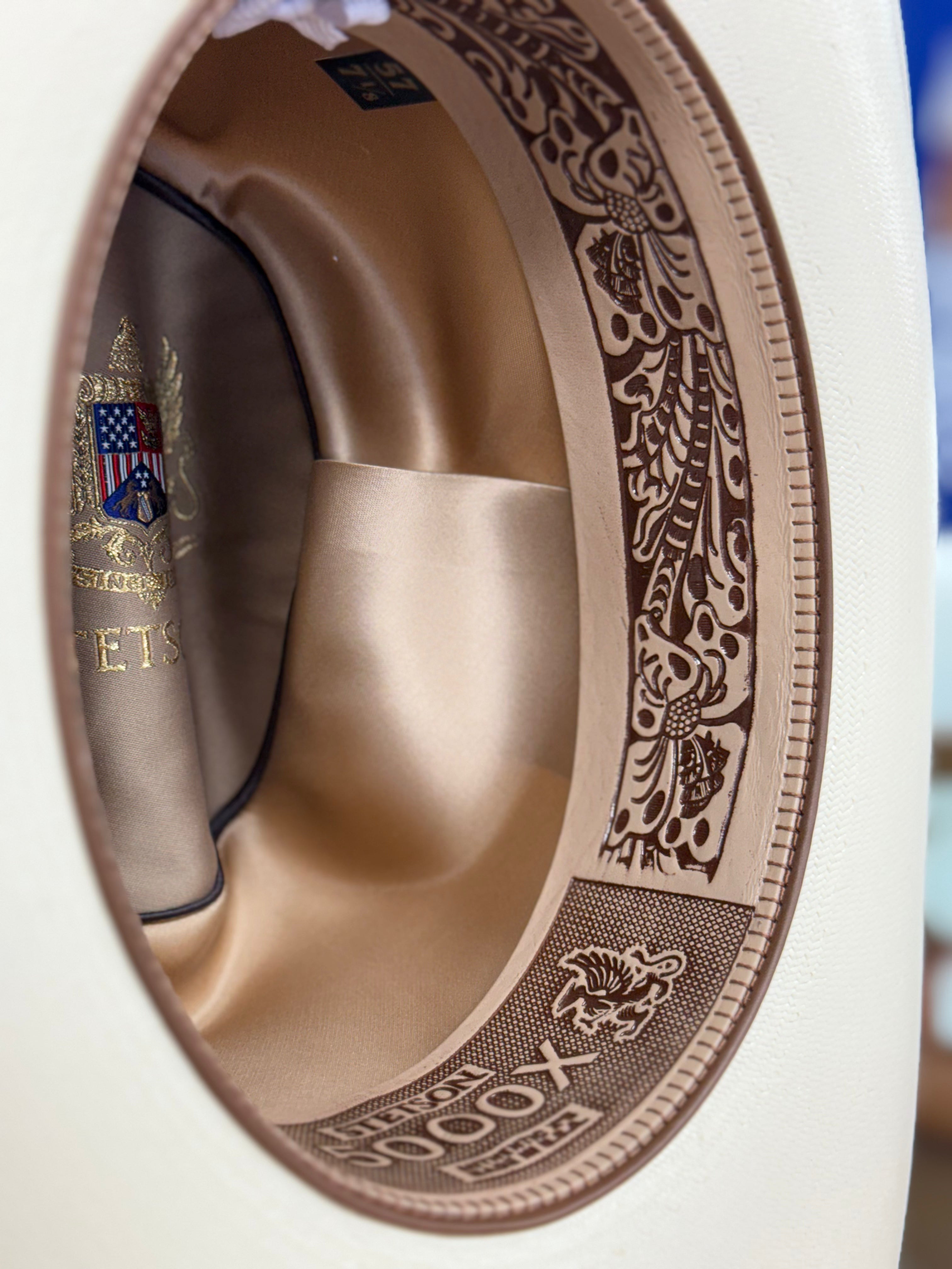 STETSON 5000X SOMBRERO EL JEFE COGNAC PREMIUM COLLECTION SINALOA STYLE