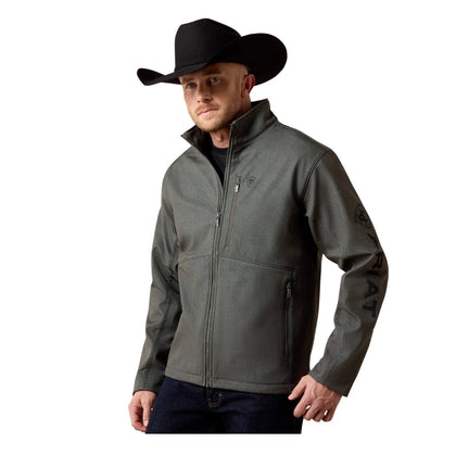 ARIAT MEN’S JAKET LOGO BELUGA GREY SOFTSHELL 10079579
