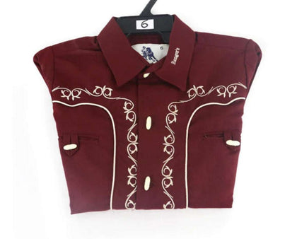 CAMISETA RANGERS NIÑO MANGA LARGA VINO 301