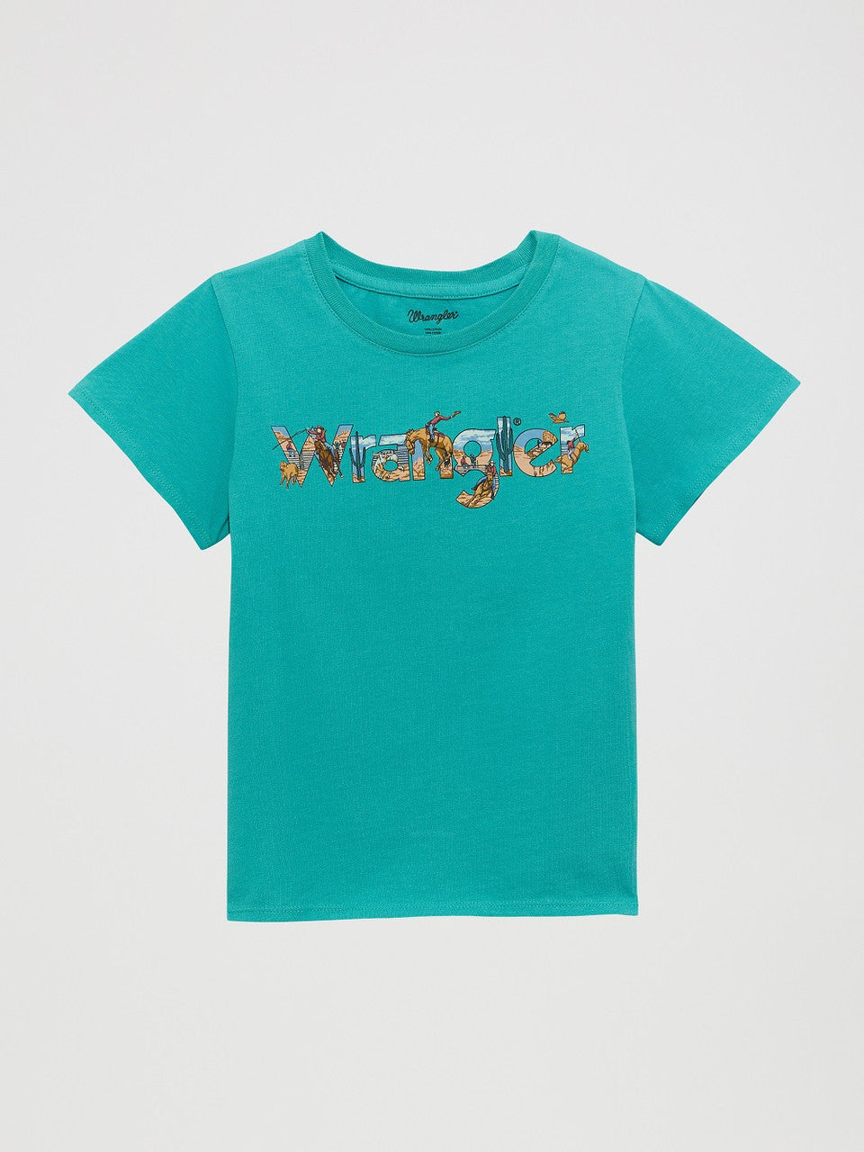WRANGLER BABY GIRL T-SHIRT TEAL 112374707