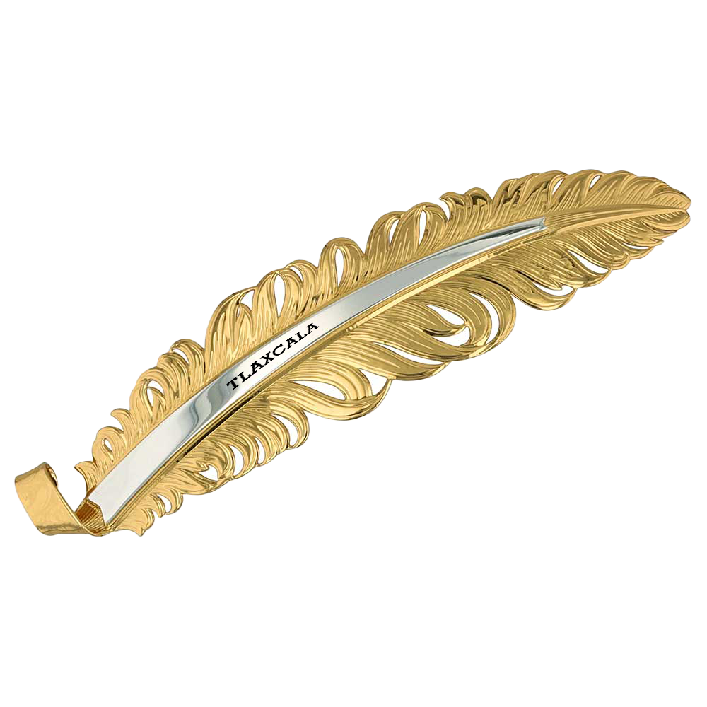 TLAXCALA MONTANA HAT FEATHER ORO