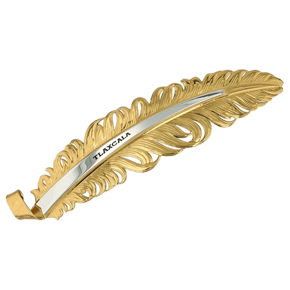 TLAXCALA MONTANA HAT FEATHER ORO