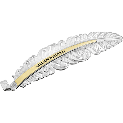 GUANAJUATO SOMBRERO DE MONTAR PLUMA PLATA