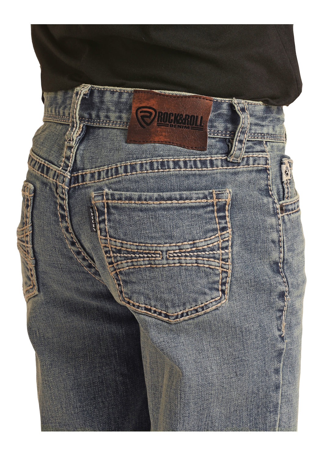 ROCK&ROLL JEANS BOYS SLIM FIT MEDIUM VINTAGE HOOEY RAISED DENIM REVOLVER HB1RD02566