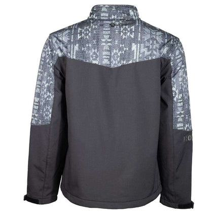 HOOEY YOUTH SOFT SHELL FULL ZIP WITH GREY  HJ092CHAZ
