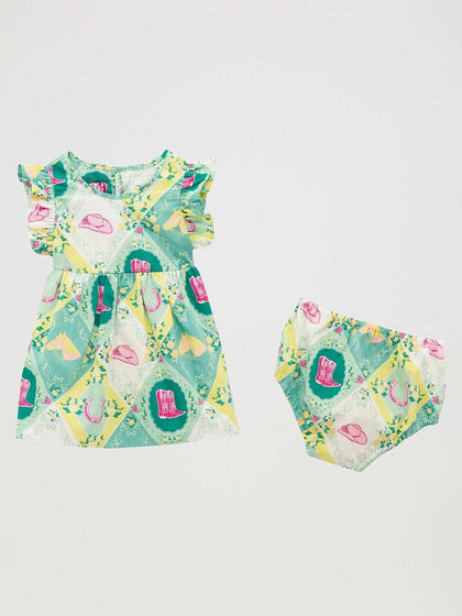 VESTIDO VAQUERO CON FLORES WRANGLER- 112379471