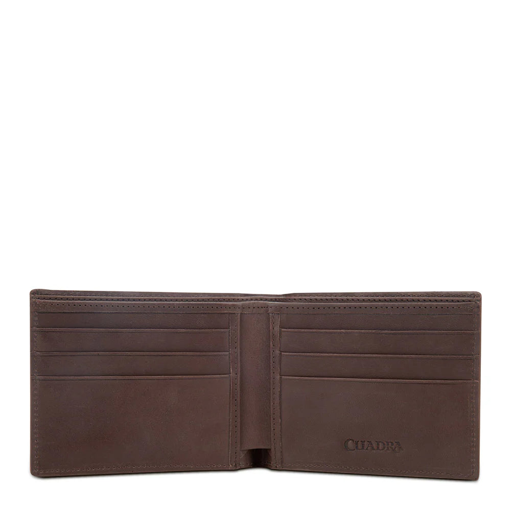 Cartera CUADRA para hombre de piel de caimán miel DU712
