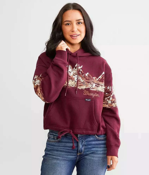 SUDADERA CON CAPUCHA WRANGLER PARA MUJER MARRÓN-112339437