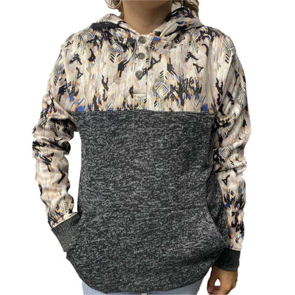 HOOEY JIMMY LADIES CHARCOAL HOODY-HH1202AZCH