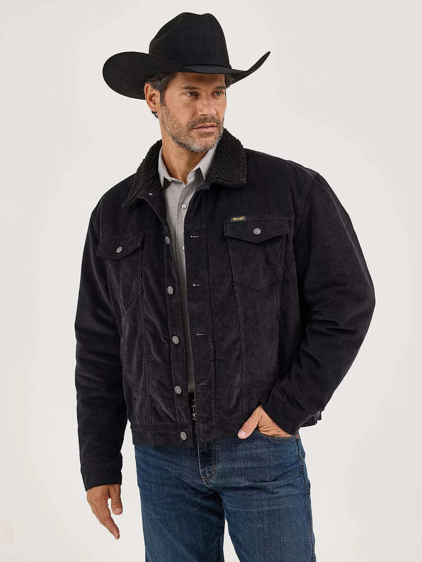 CHAQUETA DE PANA CON FORRO SHERPA COWBOY CUT WRANGLER PARA HOMBRE 112367604