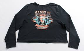 ROCK&ROLL WOMENS/ GRAPHIC PULLOVER BLACK RAMBLER LOGO - RRWT91R0BL