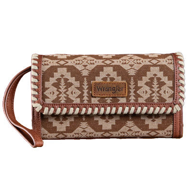 WRANGLER WRISTLET BROWN AZTEC
