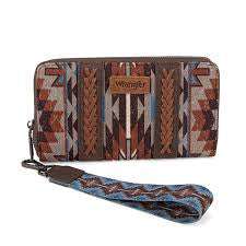 MUÑEQUERA WRANGLER AZTECA AZUL/MARRÓN