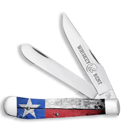 CUCHILLO CON BANDERA DE TEXAS DE WHISKEY RANCH