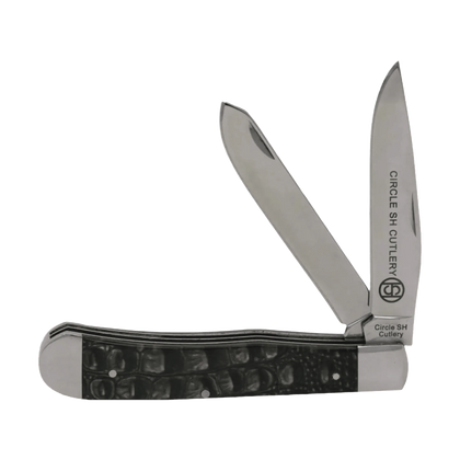 Cuchillo CIRCLE SH CUTLERY estampado de caimán