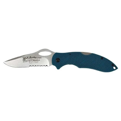 CUCHILLO TEXTURIZADO AZUL JUSTIN
