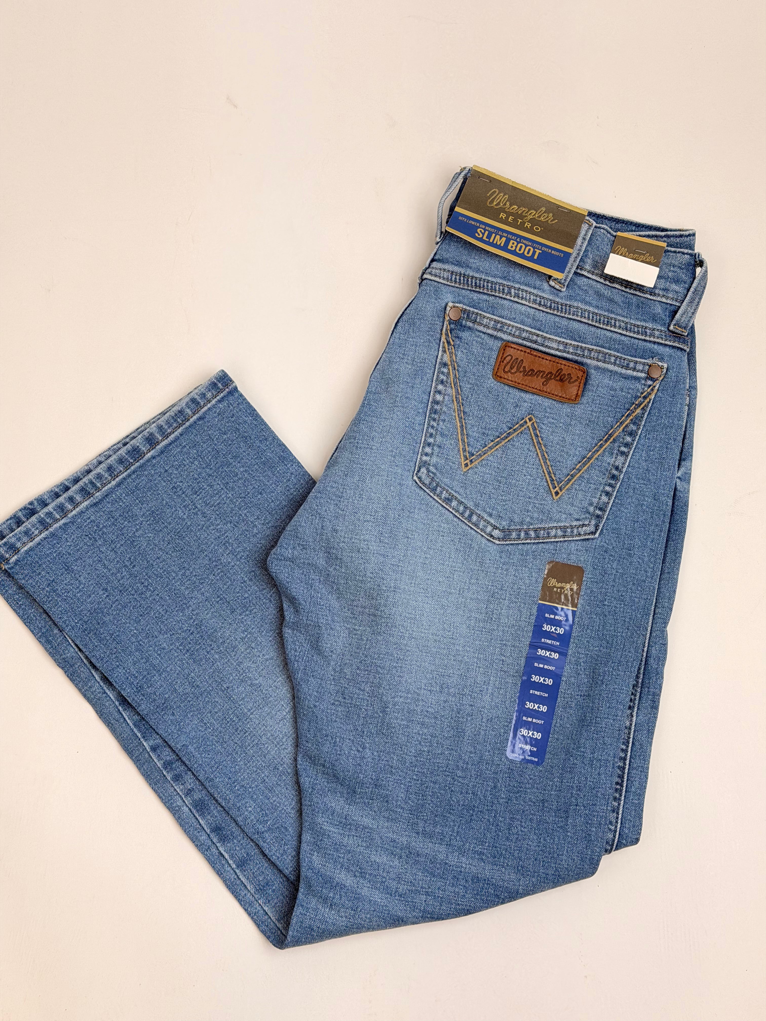 WRANGLER MEN'S JEANS RETRO SLIM BOOT 112370695