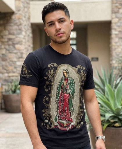 CAVIAR DREMES CAMISETA NEGRA VIRGEN DE GUADALUPE - CD94713