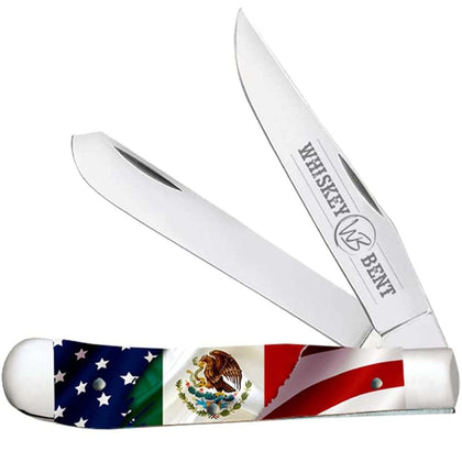 CUCHILLO WHISKEY BENT MÉXICO/BANDERA DE ESTADOS UNIDOS