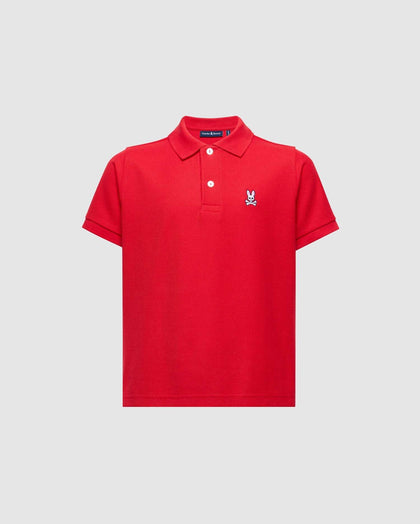 PSYCHO KIDS CLASSIC POLO BRILLIANT RED B0K001CRPC