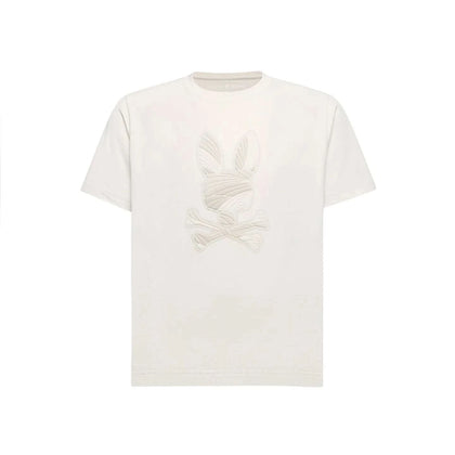 PSYCHO BUNNY KIDS BAXTER GRAPHIC TEE NATURAL LINEN B0U409F200
