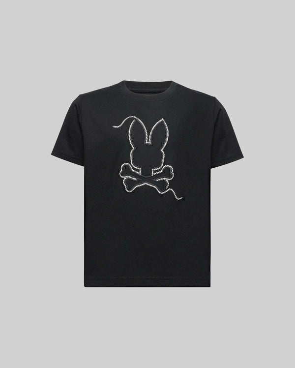 PSYCHO BUNNY KIDS CYRUS GRÁFICA CAMISETA NEGRO KT0200047