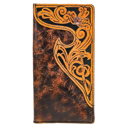 HOOEY FLORAL OVERLAY WALLET-HW015