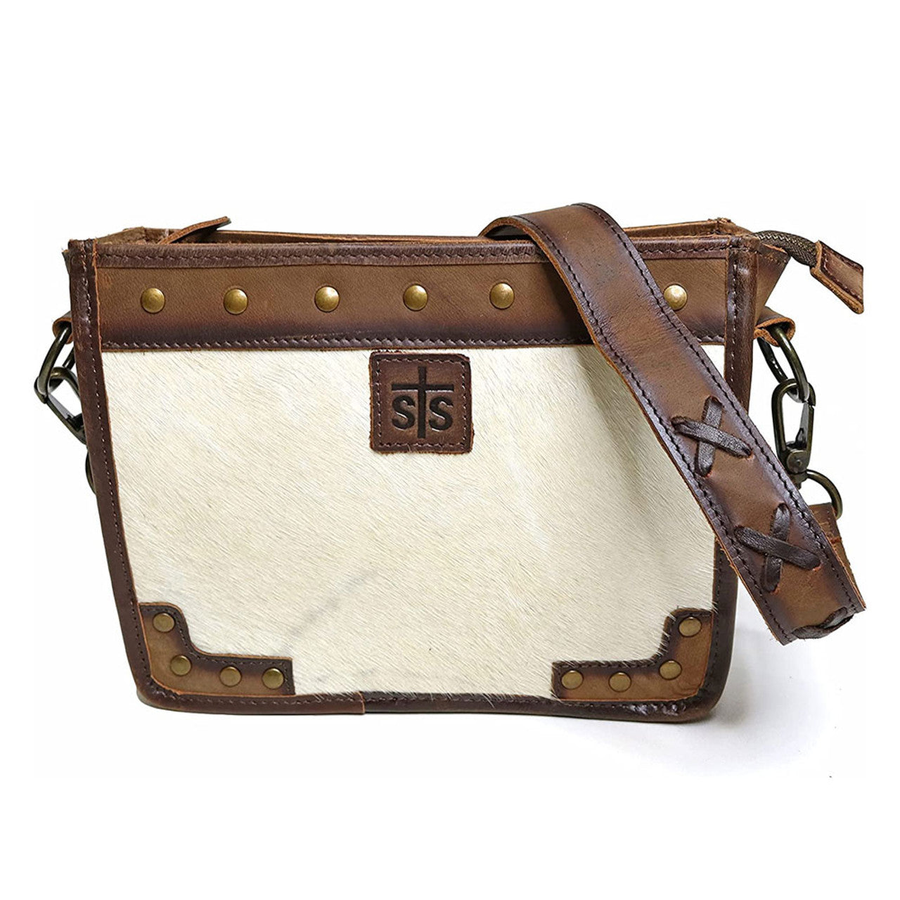 STS 38109 RANCHWEAR COWHIDE MAE CROSSBODY