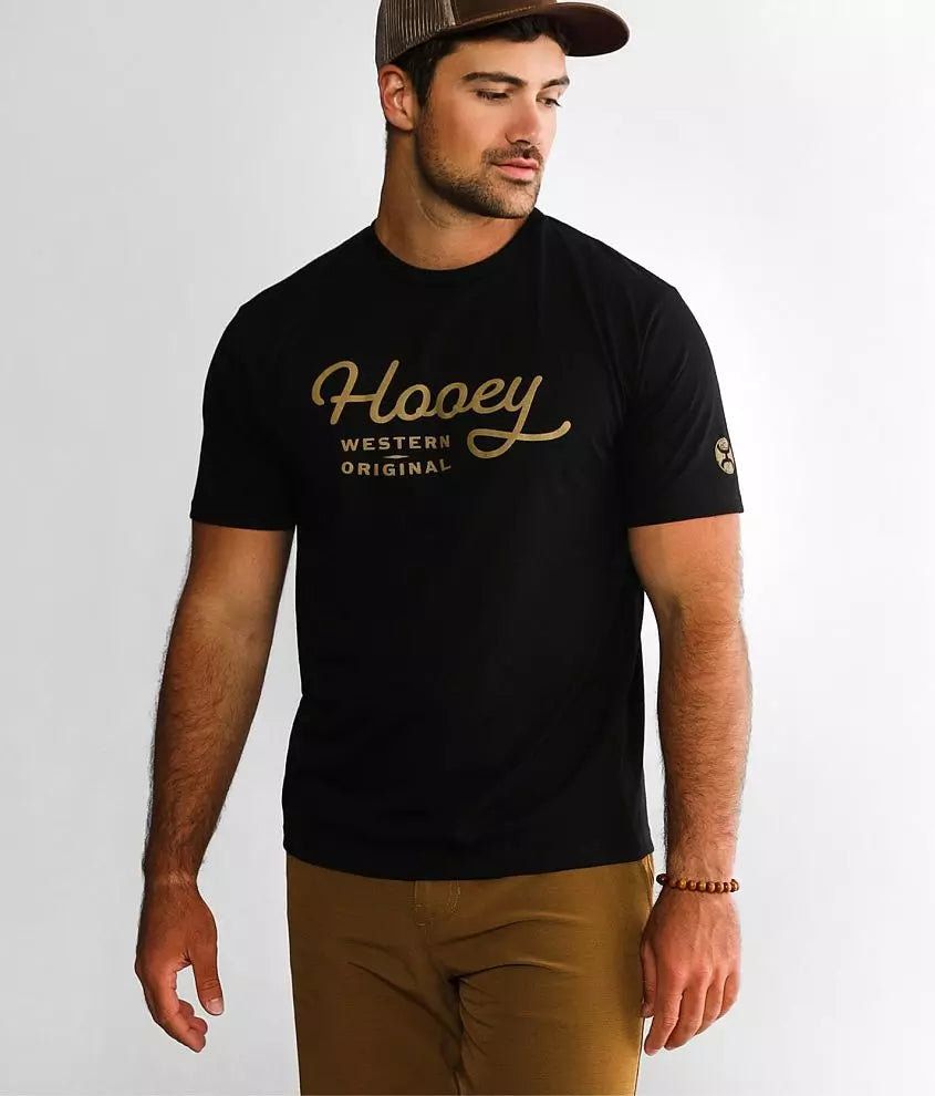 “OG” MENS HOOEY BLACK CREW NECK SHORT SLEEVE T SHIRT- HT1566BK