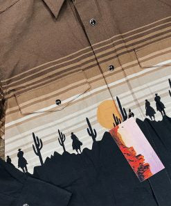 PANHANDLE BOYS BLACK  LS SNAP LONG SLEEVE SHIRT PHBSOSR0AM