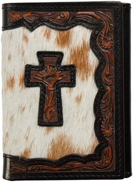 3D TRI-FOLD WALLET COW PRINT - D250017502
